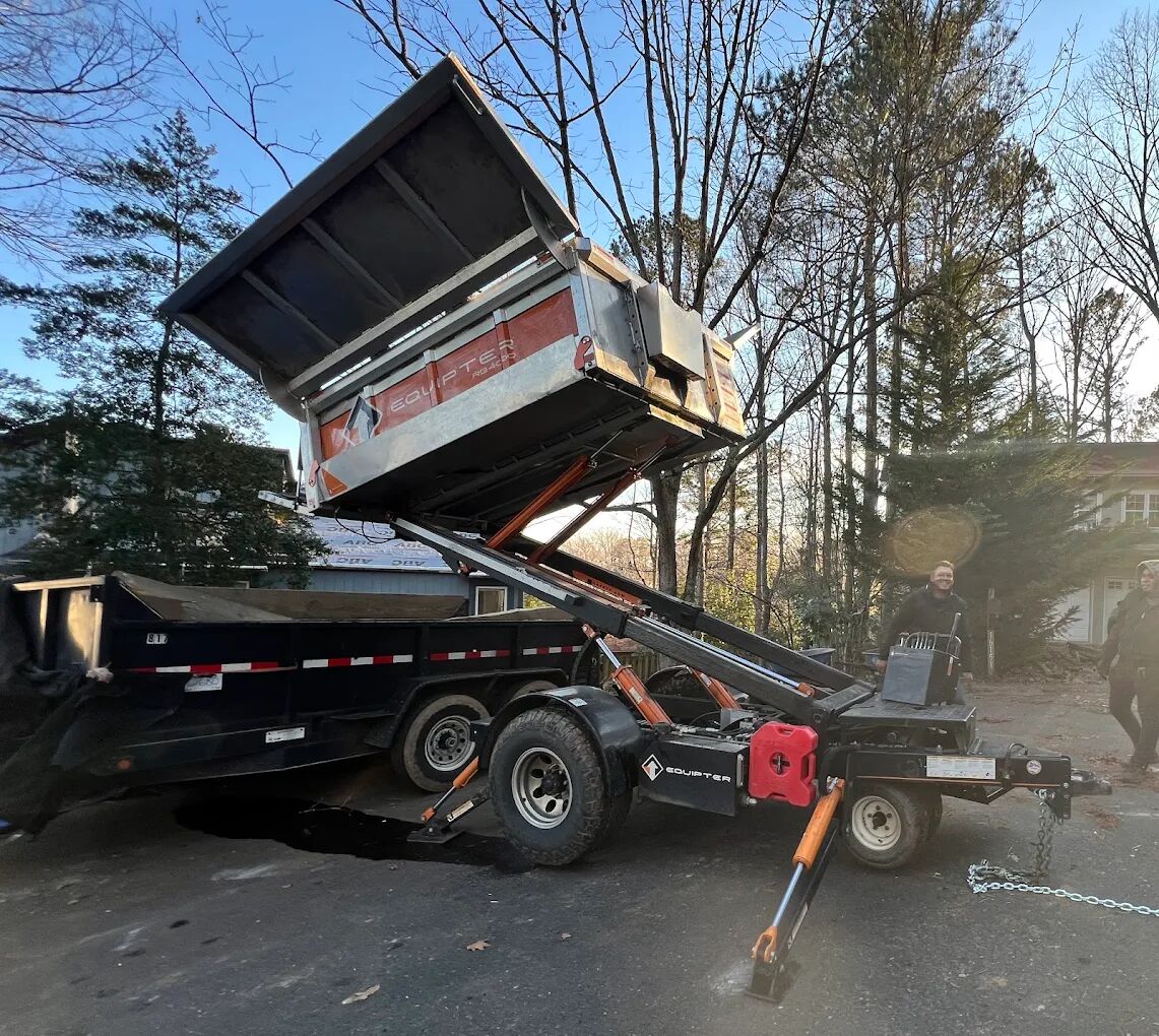 Tear-off cleanup on the job